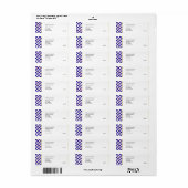 AUSTRALIË John 3:16 Sticker retour adres label (Full Sheet)