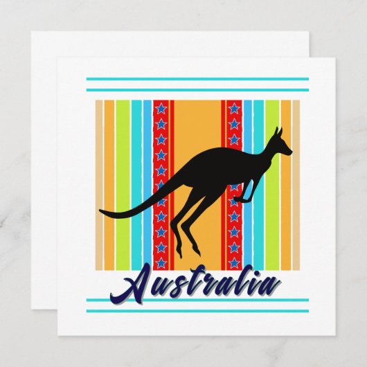 Australië Kaart (Voorkant / Achterkant)