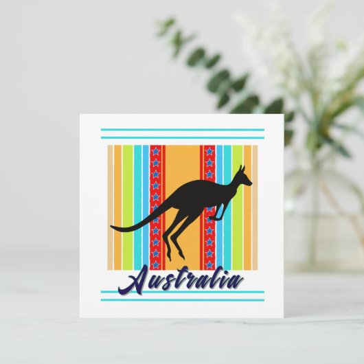 Australië Kaart (Staand voorkant)