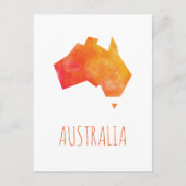 Australië-kaart Briefkaart (Voorkant)