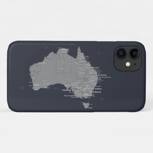 Australië-kaart Case-Mate iPhone Case (Achterkant (horizontaal))