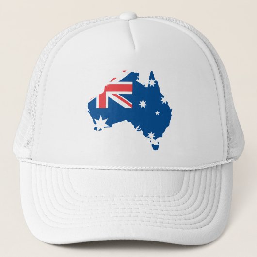 Australië kaart en vlag - Pet (Voorkant)