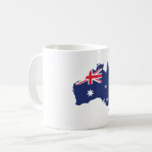 AUSTRALIË KAART EN VLAGBLAUW KOFFIEMOK (Voorkant links)