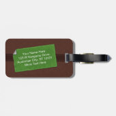 Australië Kaart Land onderaan Kangaroo Douane Naam Bagagelabel (Achterkant horizontaal)