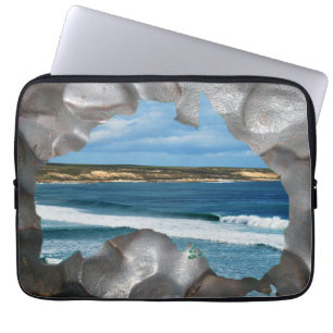 Australië kaart met Zee Uitzichten 13-inch laptoph Laptop Sleeve