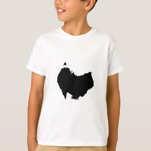 Australië Kaart Ondersteboven Visuele Woordspeling T-shirt
