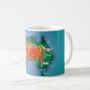 Australië Kaart Reisposter Koffiemok