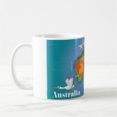 Australië Kaart Reisposter Koffiemok (Links)