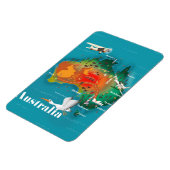 Australië Kaart Reisposter Magneet (Linkerzijde)