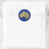Australië Kaart Sticker (Tas)