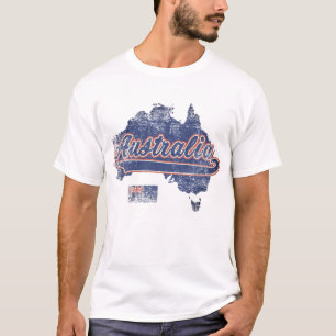 Australië-kaart T-shirt