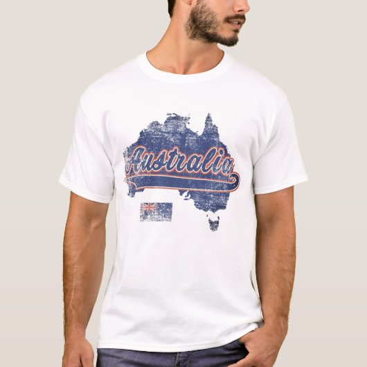 Australië-kaart T-shirt (Voorkant)