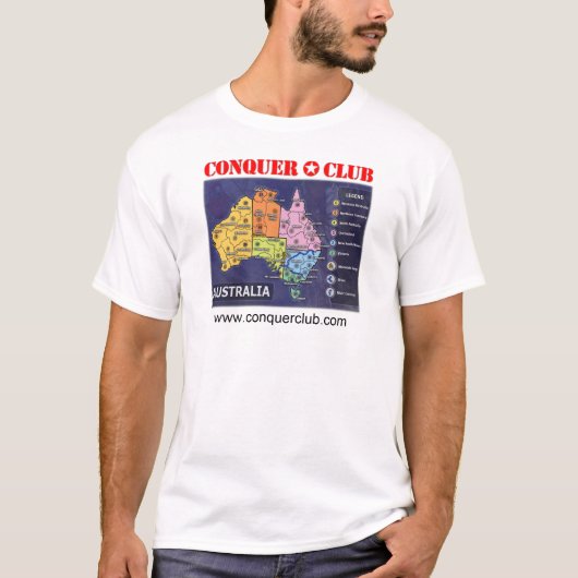 Australië-kaart T-shirt (Voorkant)