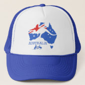 Australië-kaart Trucker Pet (Voorkant)