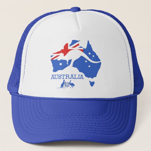 Australië-kaart Trucker Pet (Voorkant)