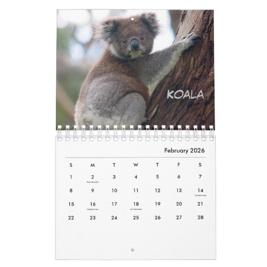 Australië Kalender (Feb 2026)