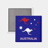 Australië Kamer en Cross Koelkast Magnet (Voorkant / Achterkant)