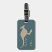 Australië Kangaroo aangepast bagagelabel (Voorkant verticaal)