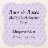 Australië Kangaroo Bachelorette Party Design Kartonnen Onderzetters (Voorkant)