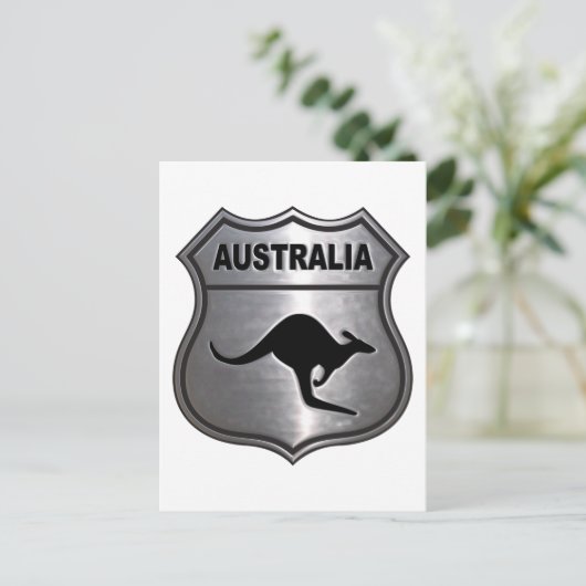 Australië Kangaroo Briefkaart (Staand voorkant)