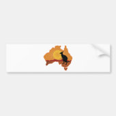 Australië Kangaroo Bumpersticker (Voorkant)
