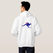 Australië Kangaroo & Flag Hoodie (Achterkant volledig)
