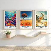 Australië Kangaroo Island Reisposter Poster