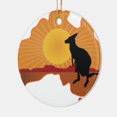 Australië Kangaroo Keramisch Ornament (Links)