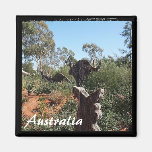 Australië - Kangaroo (Magnet) Magneet (Voorkant)