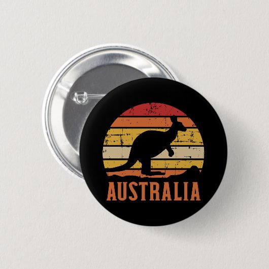 Australië kangaroo ronde button 5,7 cm (Voorkant /achterkant)