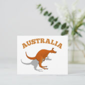 Australië, Kangaroo springen Briefkaart (Staand voorkant)