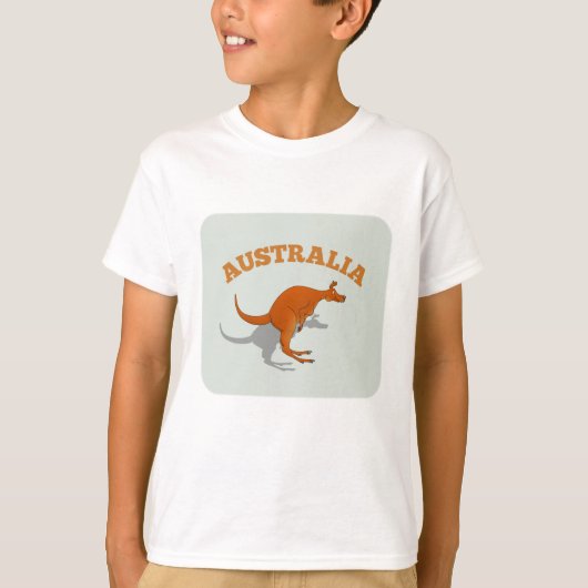 Australië, Kangaroo springen T-shirt (Voorkant)