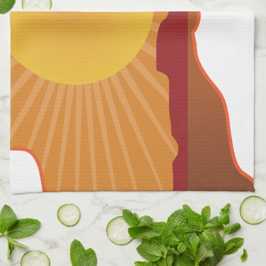 Australië Kangaroo Theedoek (Gevouwen)