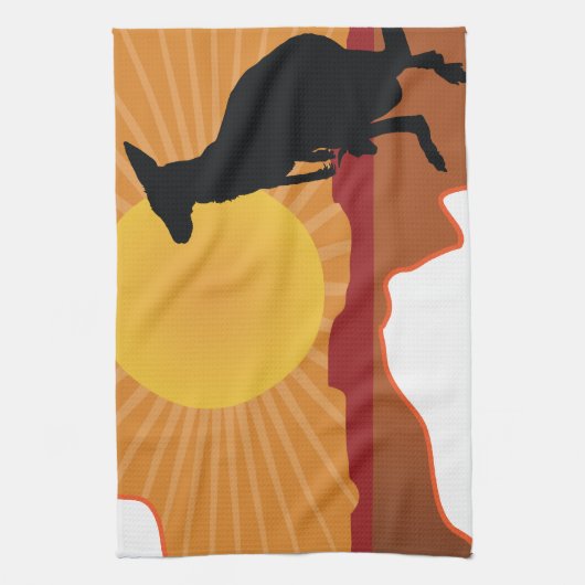 Australië Kangaroo Theedoek (Verticaal)