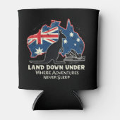 Australië Kangoeroe Aussies Land Down Under Blikjeskoeler (Voorkant)