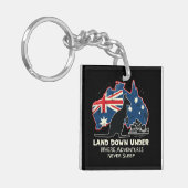 Australië Kangoeroe Aussies Land Down Under Sleutelhanger (Voorkant Links)