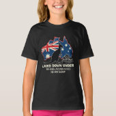 Australië Kangoeroe Aussies Land Down Under T-shirt (Voorkant)