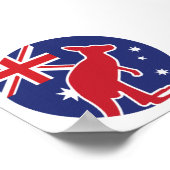 Australië Kangoeroe Australische nationale dierenv Poster (Hoek)