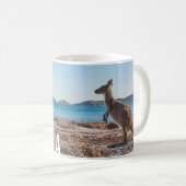 Australië Kangoeroe op het strand Foto Koffiemok (Voorkant rechts)