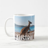 Australië Kangoeroe op het strand Foto Koffiemok (Links)