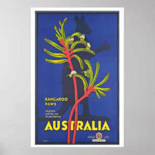 Australië Kangoeroe Pootjes West-Australisch Poster