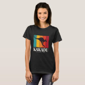Australië Kangoeroe Retro Kakadu National Park Sou T-shirt (Voorkant volledig)