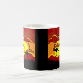 Australië Kangoeroe Rood Zwart Geel Koffiemok (Center)