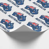 Australië Kawaii Fusion – vet en Schattig Cadeaupapier (Hoek)