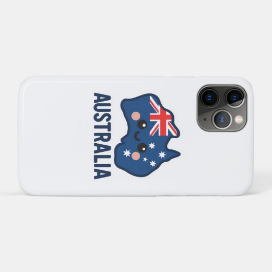 Australië Kawaii Fusion – vet en Schattig Case-Mate iPhone Case (Achterkant (horizontaal))