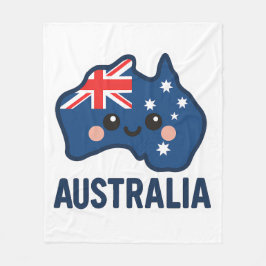 Australië Kawaii Fusion – vet en Schattig Fleece Deken