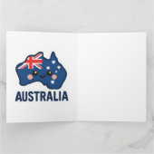 Australië Kawaii Fusion – vet en Schattig Kaart (Binnen)