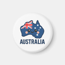 Australië Kawaii Fusion – vet en Schattig Magneet