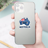 Australië Kawaii Fusion – vet en Schattig Sticker (Telefoon)