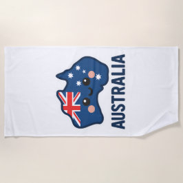 Australië Kawaii Fusion – vet en Schattig Strandlaken
